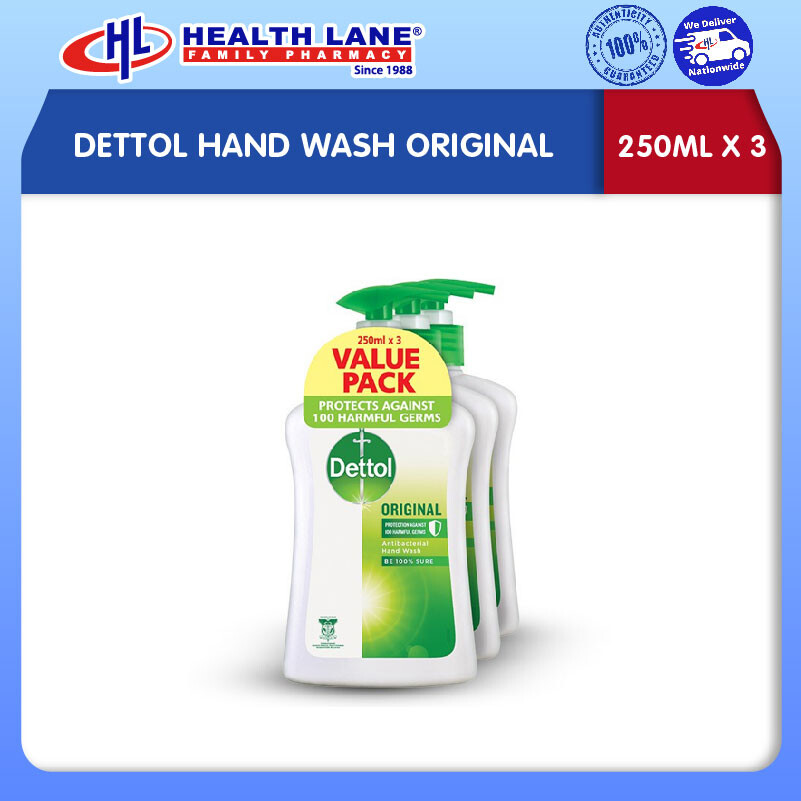 DETTOL SABUN TANGAN ORIGINAL (250MLX3)